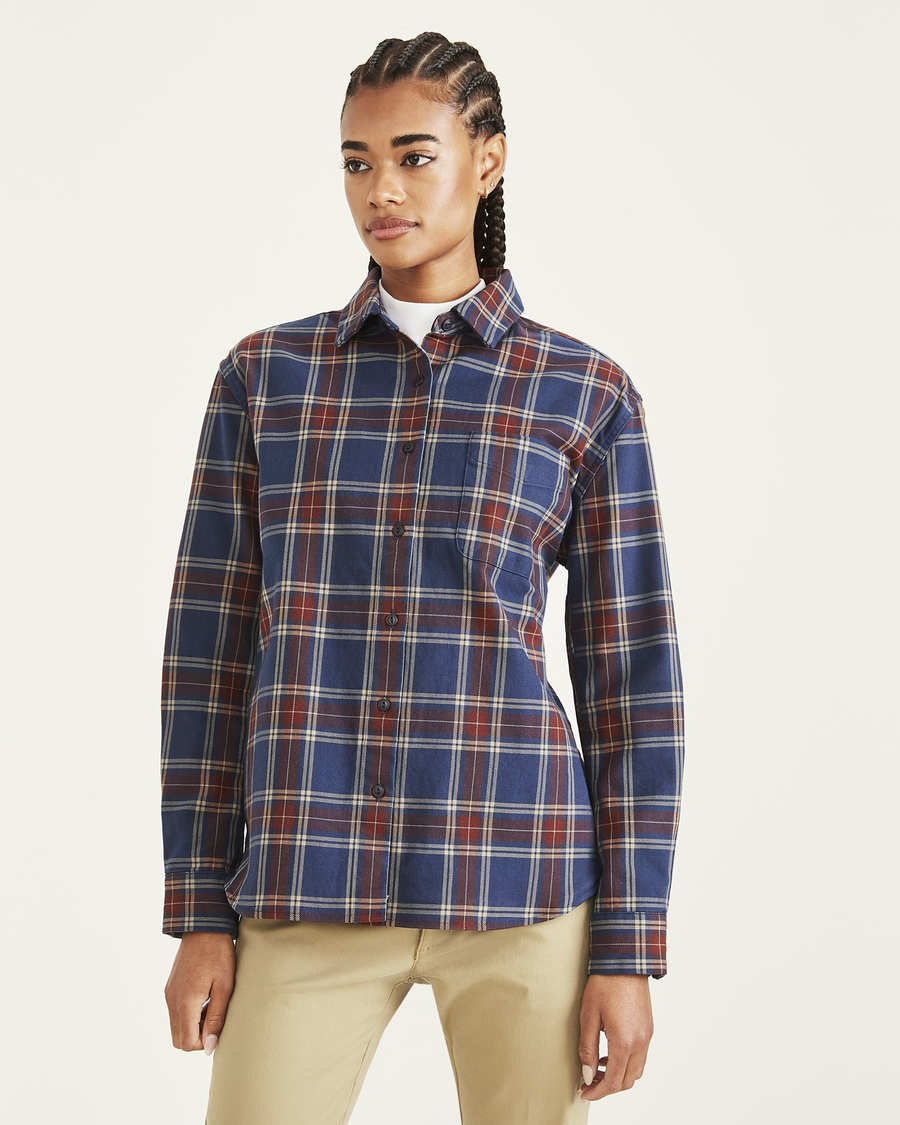 (image for) Practical Original Button-Up Shirt, Relaxed Fit